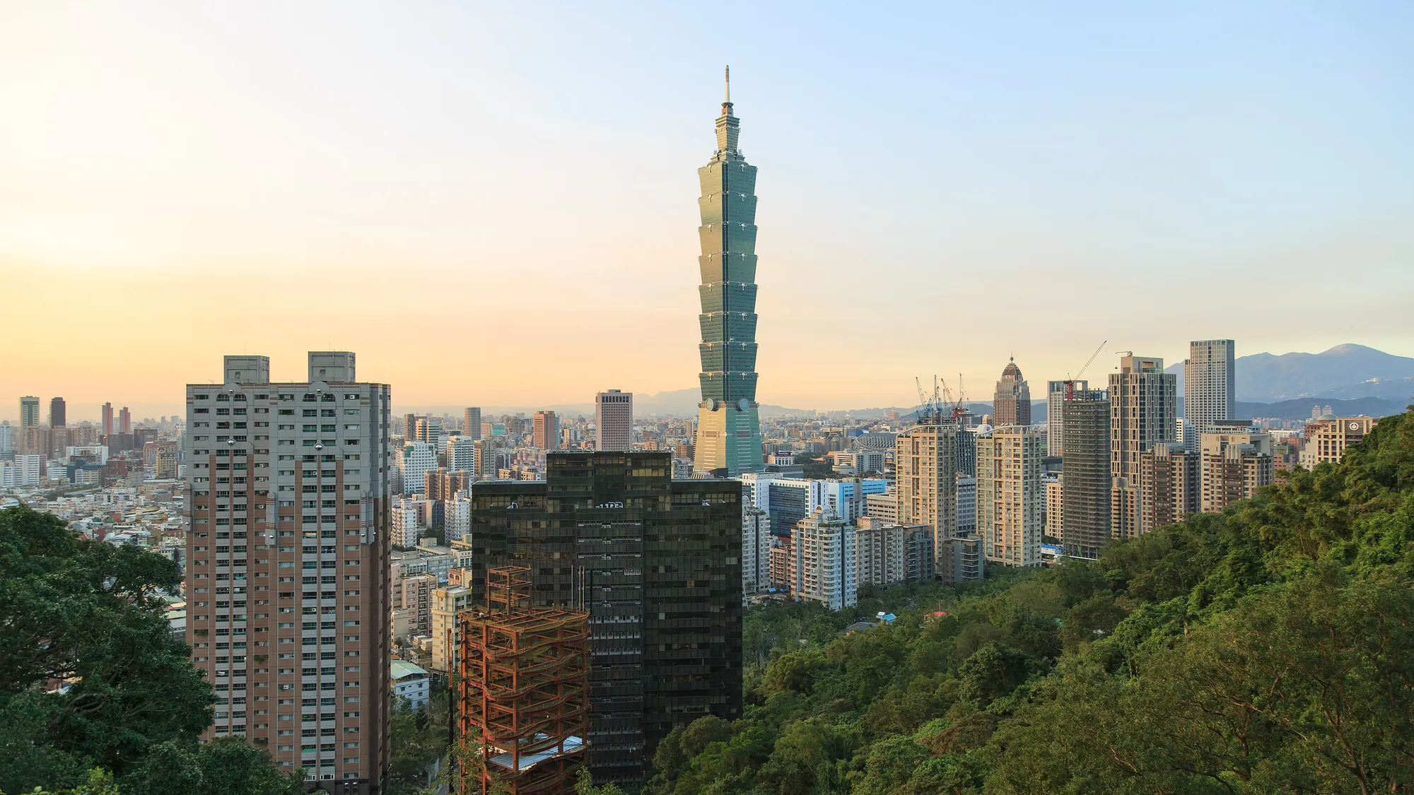 Taipei 101 and the city skyline